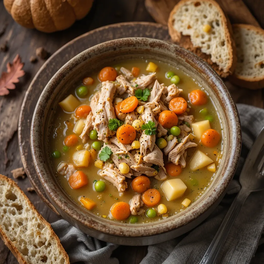 Leftover Thanksgiving Turkey Soup