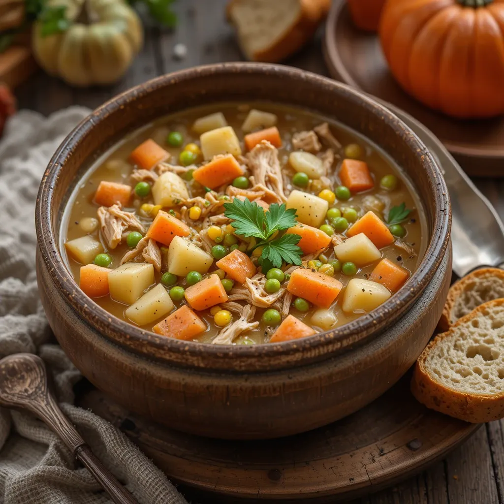 Leftover Thanksgiving Turkey Soup