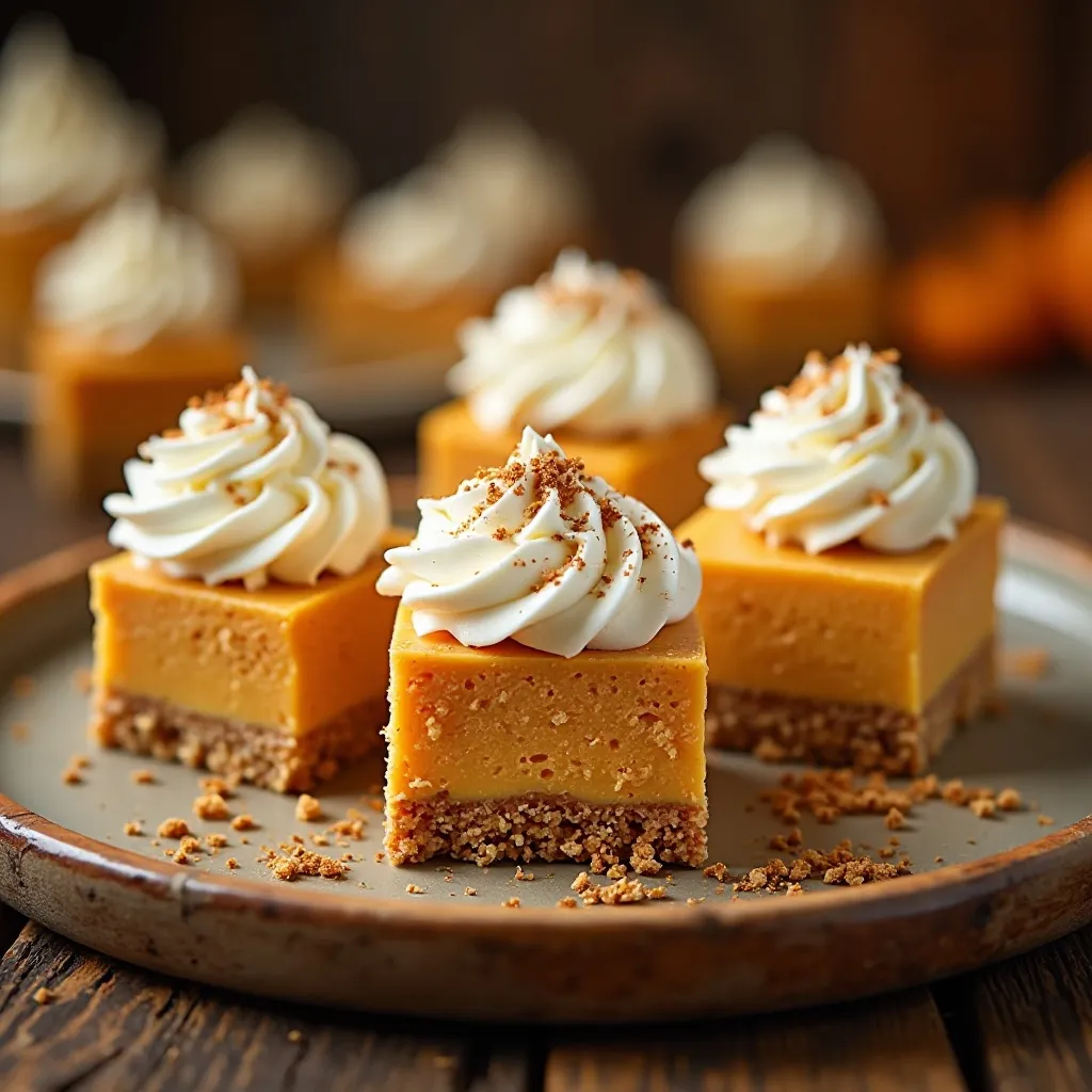 Pumpkin Cheesecake Bars