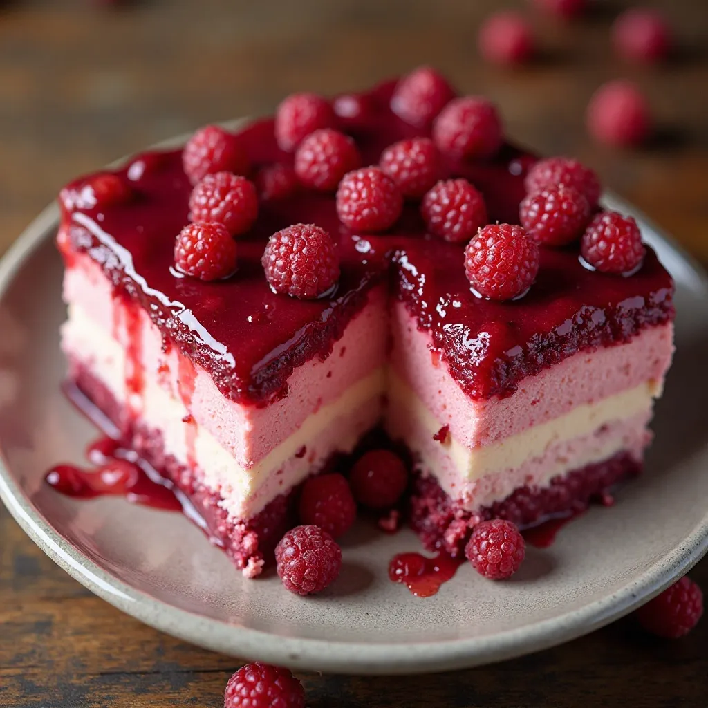 Raspberry Cranberry Layered Salad