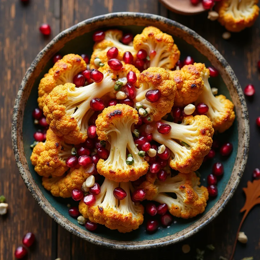 Roasted Cauliflower with Tahini Drizzle