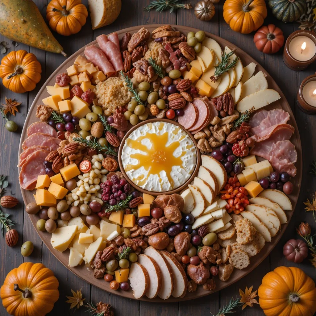Thanksgiving Charcuterie Board Savory