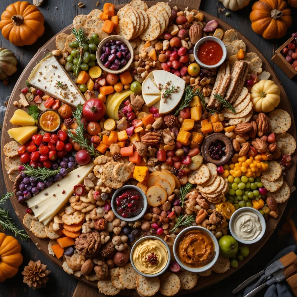 Thanksgiving Charcuterie Board Vegetarian