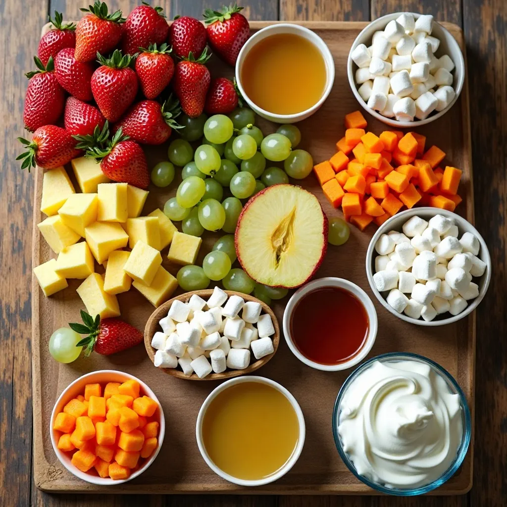 Thanksgiving Fruit Salad with Marshmallows