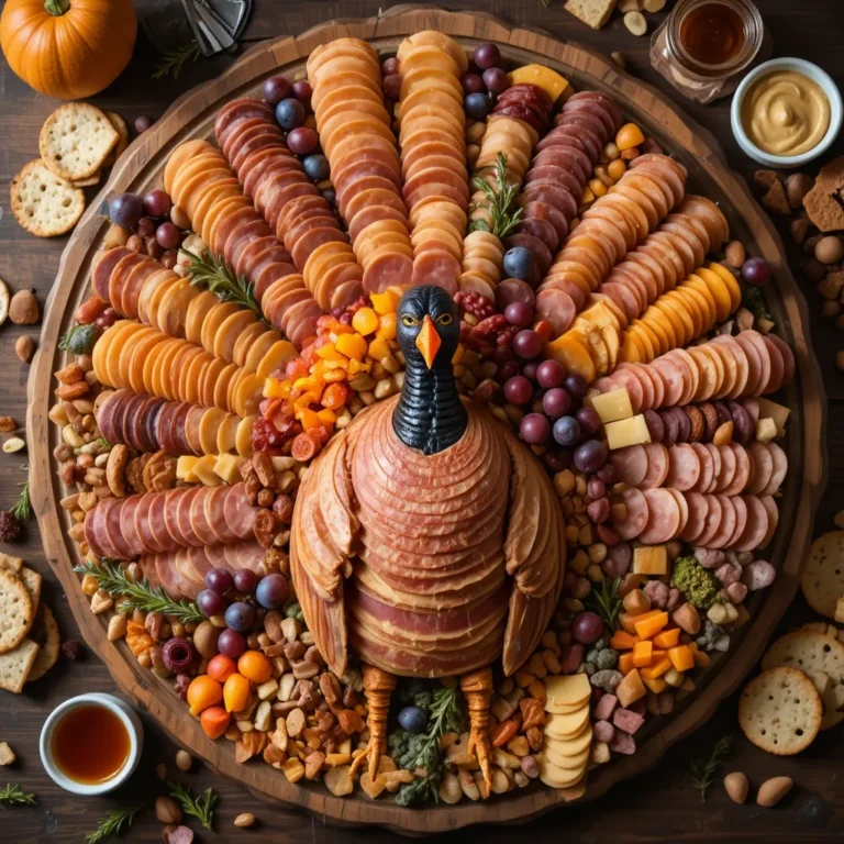 Thanksgiving Turkey Charcuterie Board