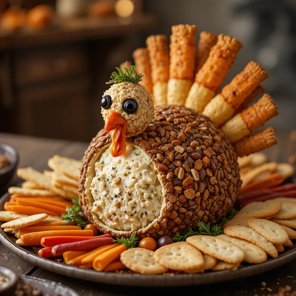 Thanksgiving Turkey Cheese Ball
