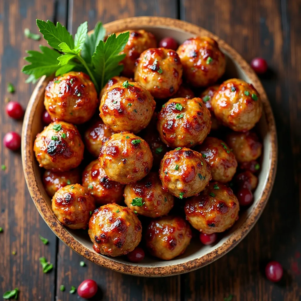 Thanksgiving Turkey Meatballs