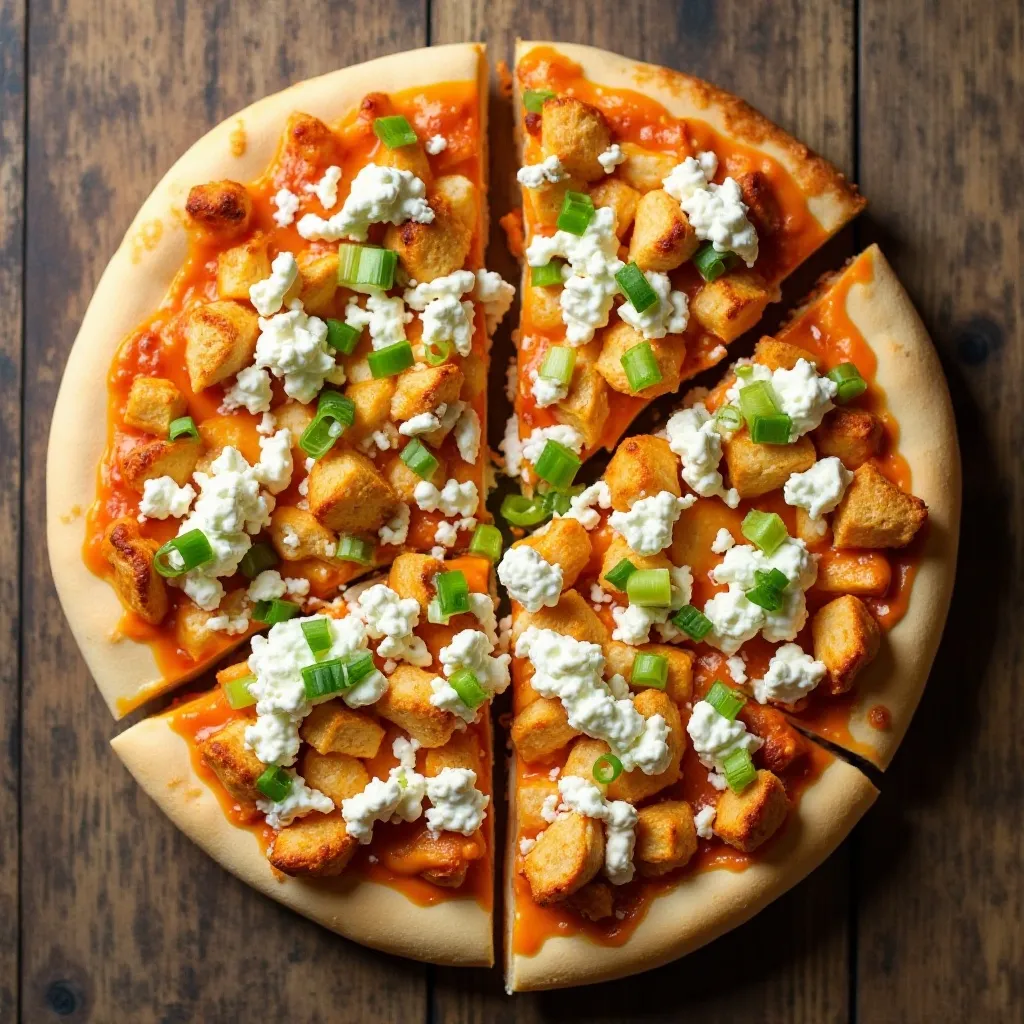 Buffalo Chicken Keto Pizza