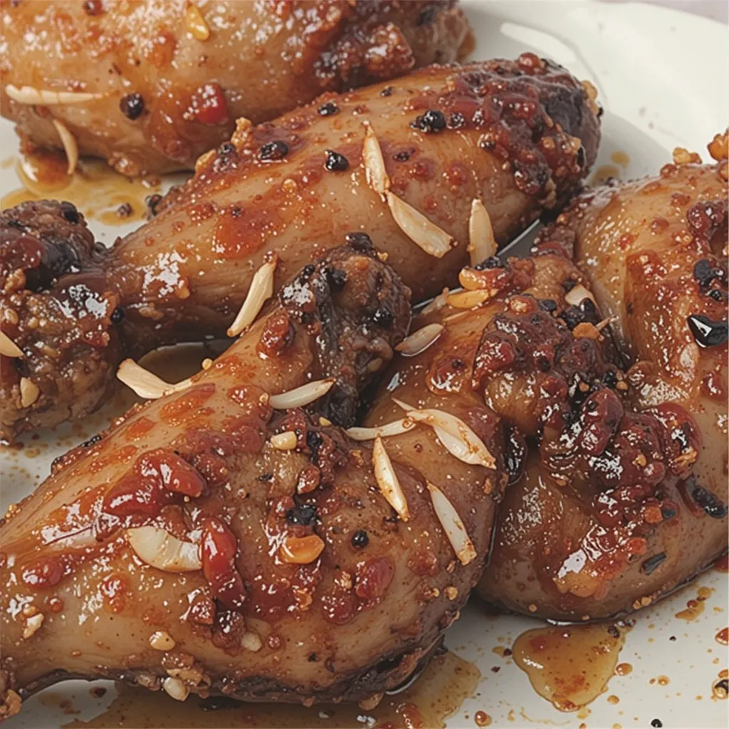 Honey Garlic Glazed Wings
