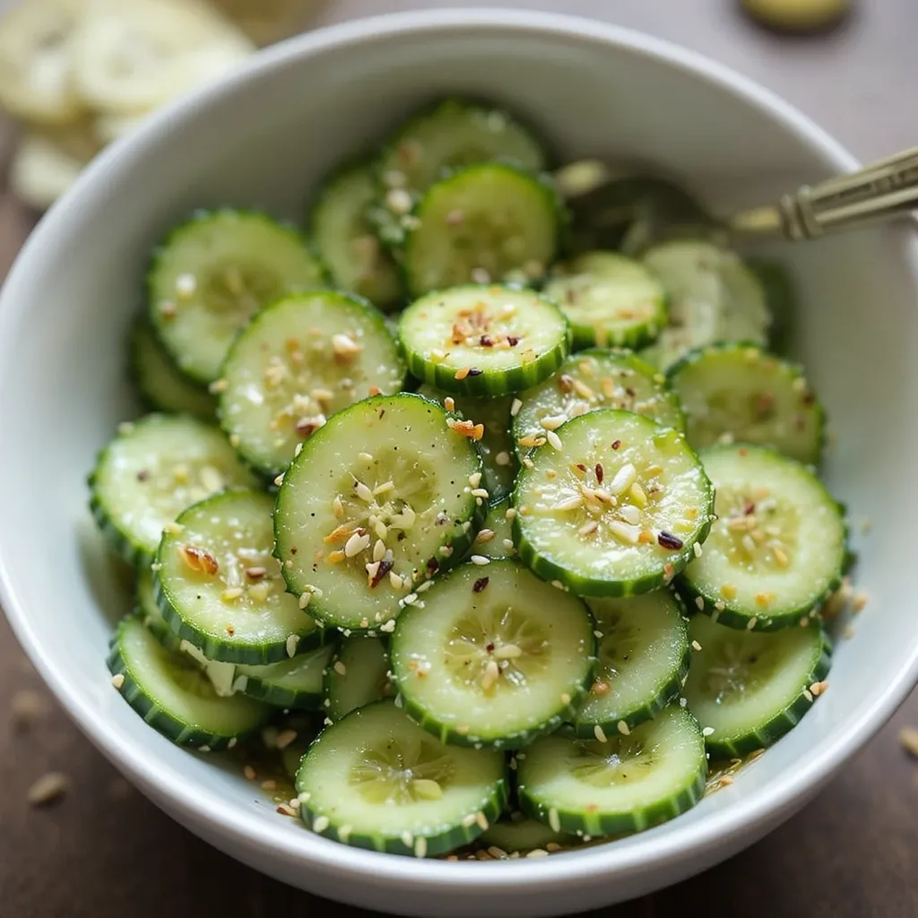 Asian Cucumber Salad with Sesame