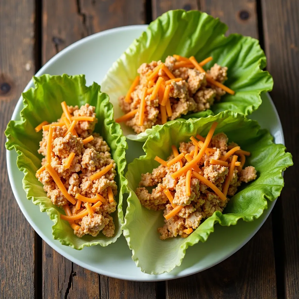 Buffalo Chicken Lettuce Wraps