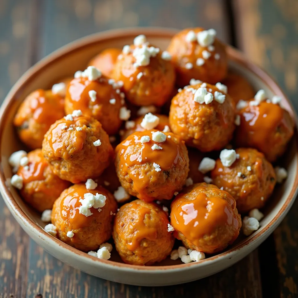 Buffalo Chicken Meatballs