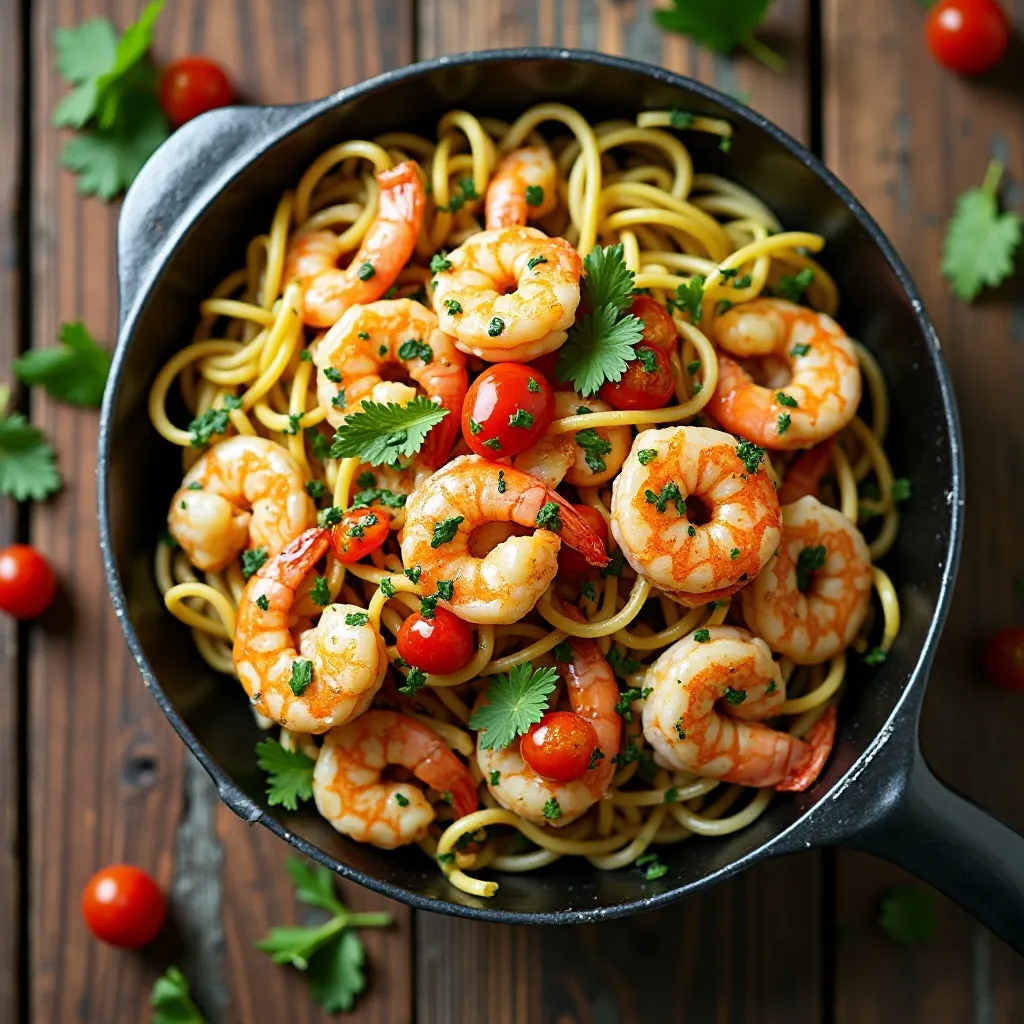 Cajun Shrimp with Zucchini Noodles