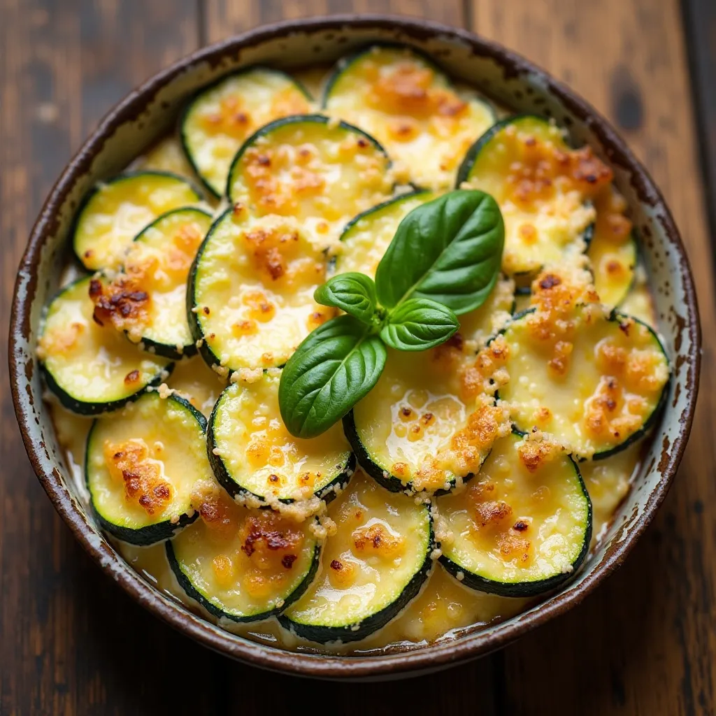 Cheesy Zucchini Gratin