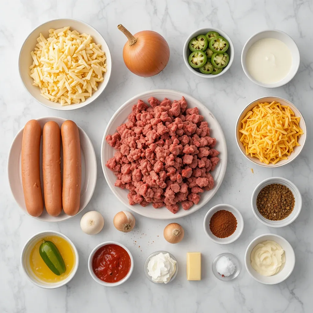 Keto Chili Dog Casserole