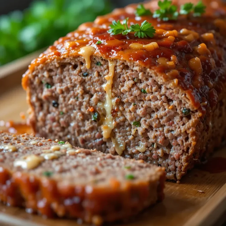 Keto Meatloaf with Parmesan Cheese