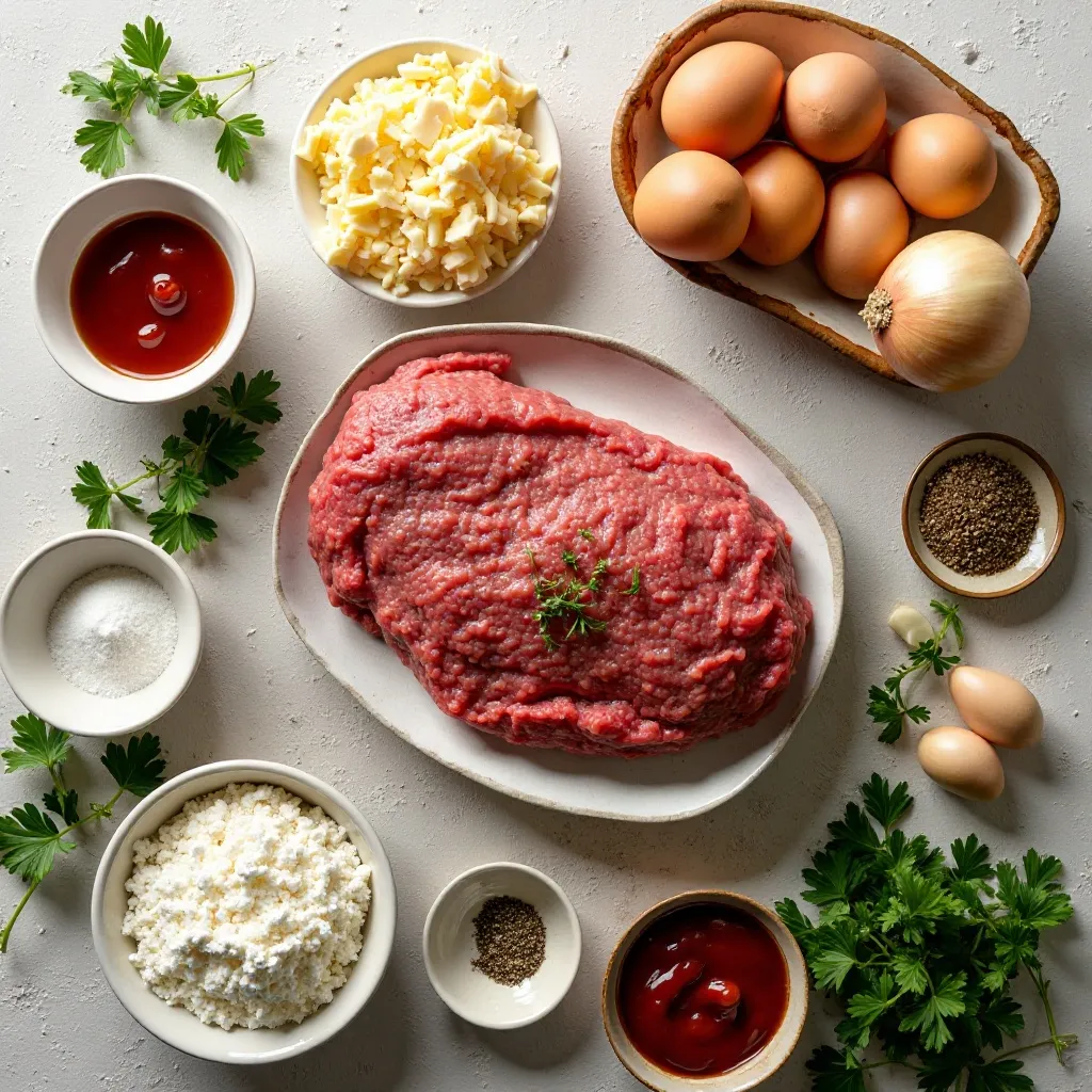 Keto Meatloaf with Parmesan Cheese