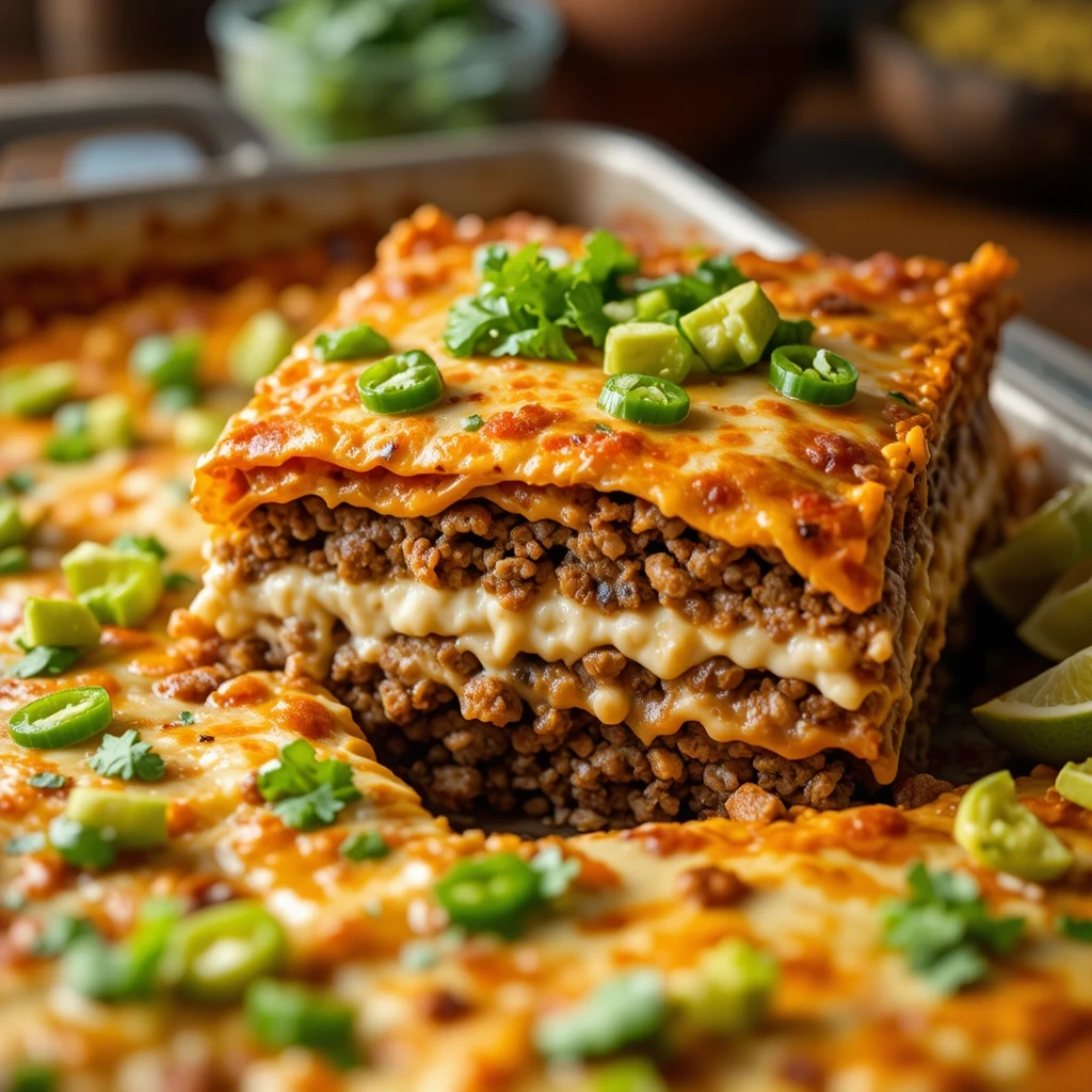 Keto Mexican Lasagna