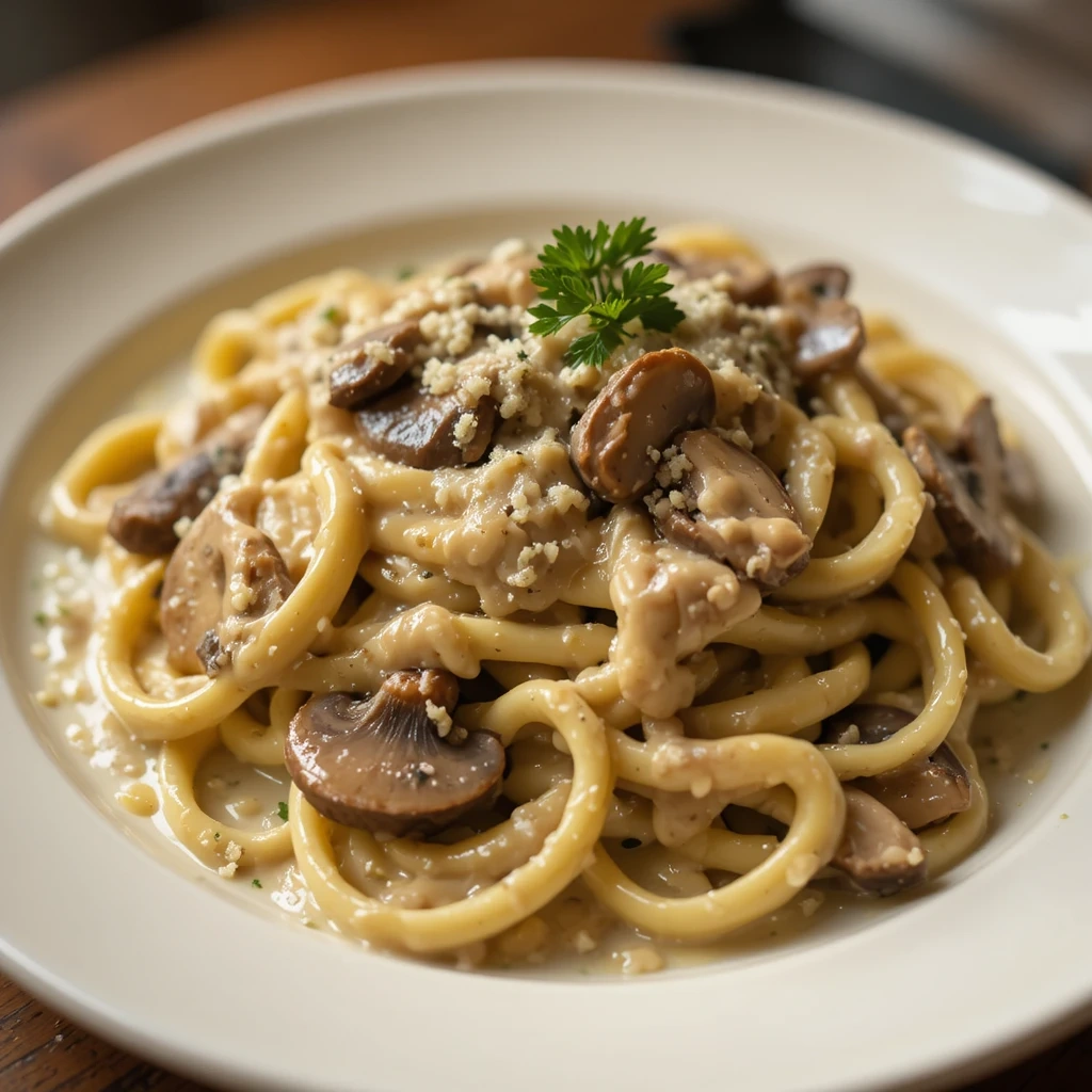 Keto Mushroom Alfredo Sauce