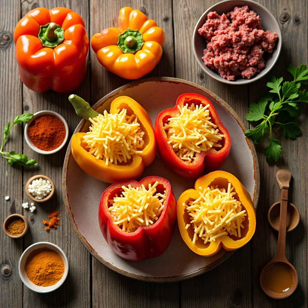 Keto Stuffed Peppers with Cream Cheese