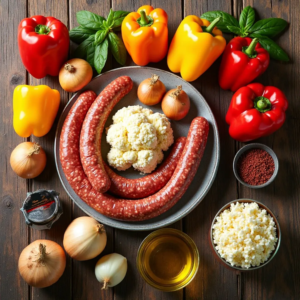 Keto Stuffed Peppers with Sausage