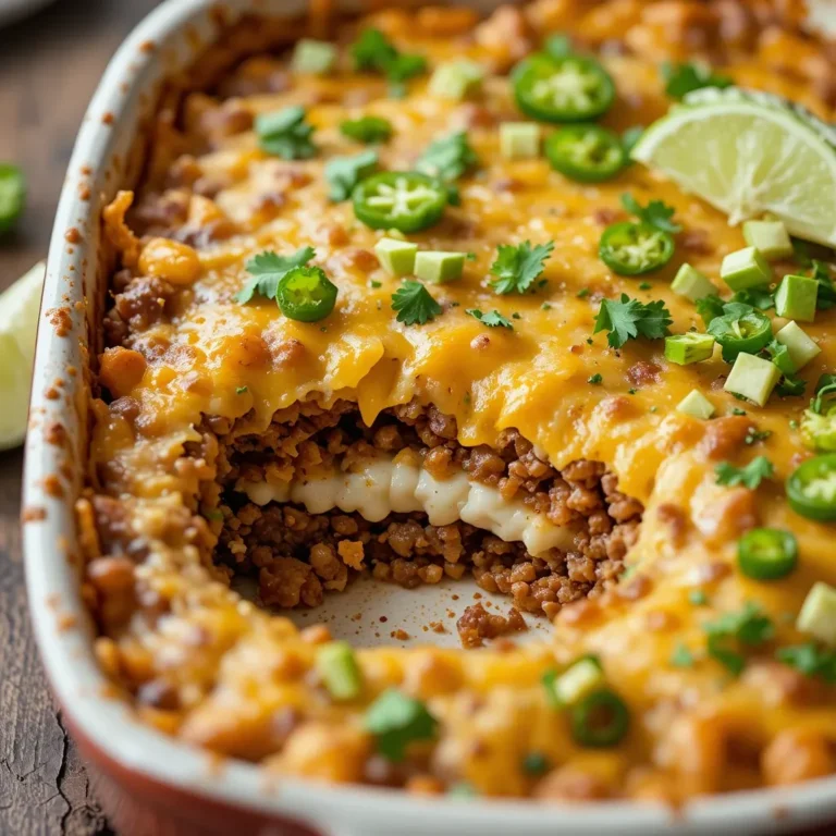 Keto Taco Casserole with Cottage Cheese