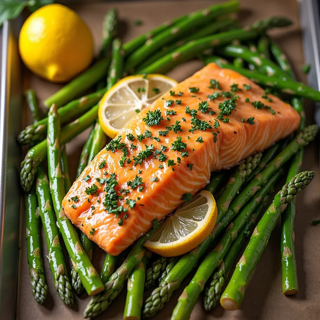Lemon Herb Salmon with Asparagus