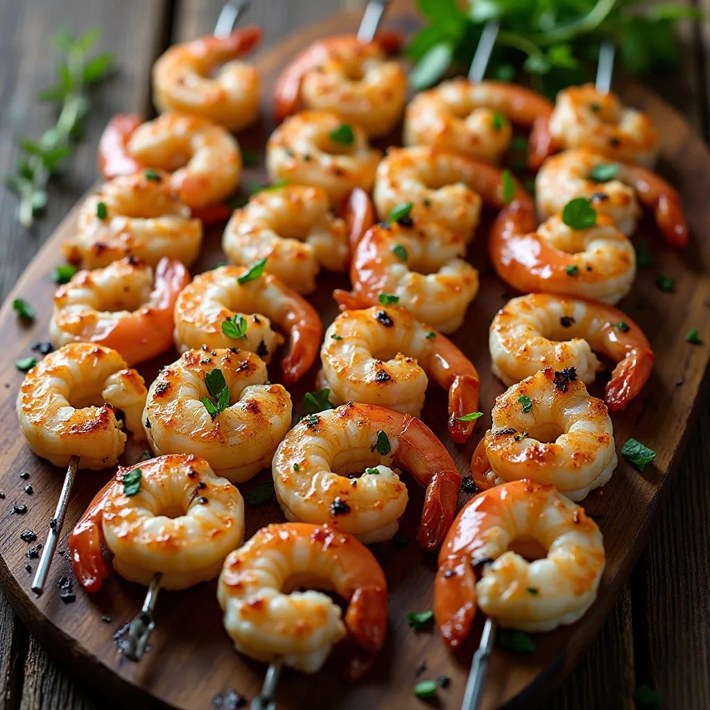 Lemon Herb Shrimp Skewers