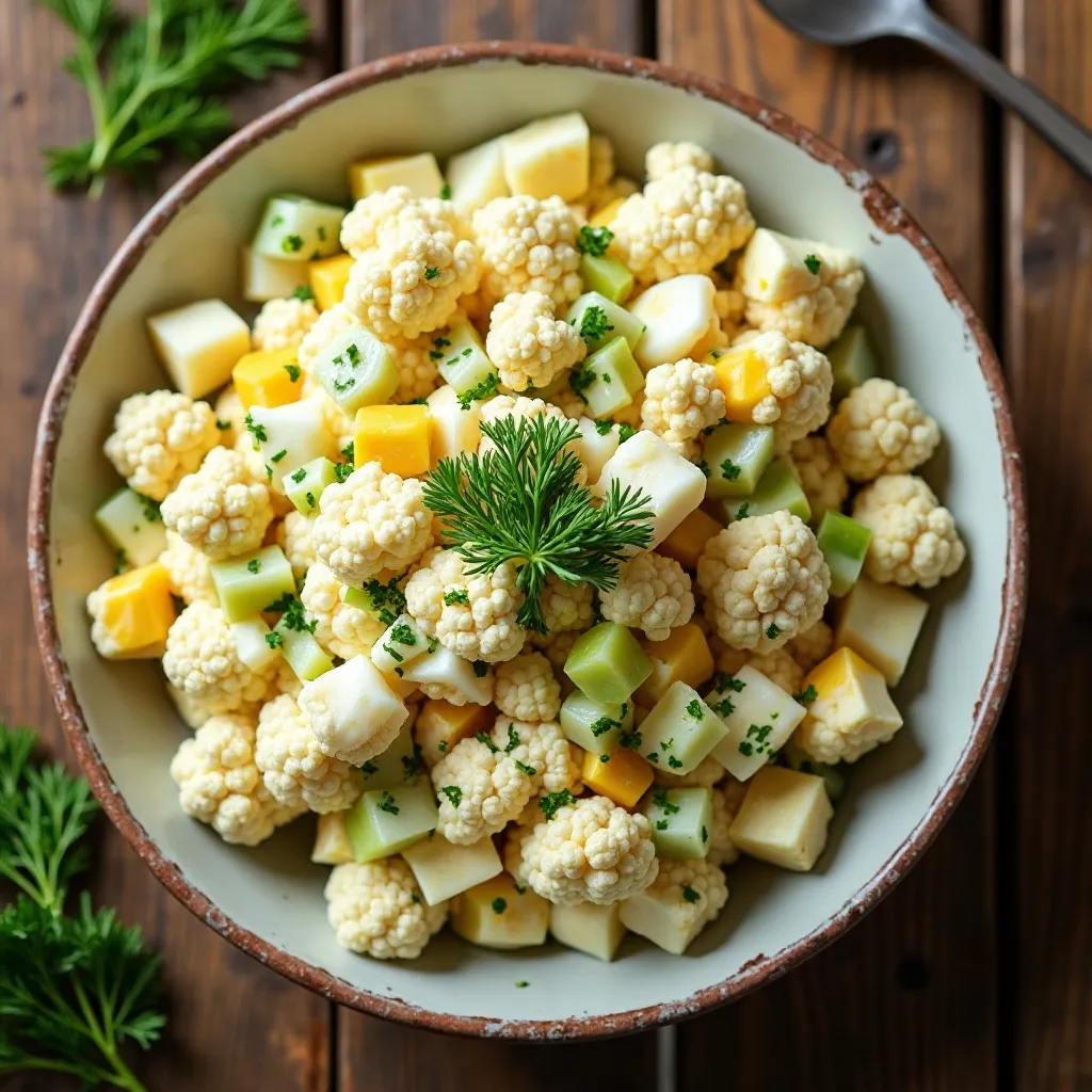 Loaded Cauliflower "Potato" Salad