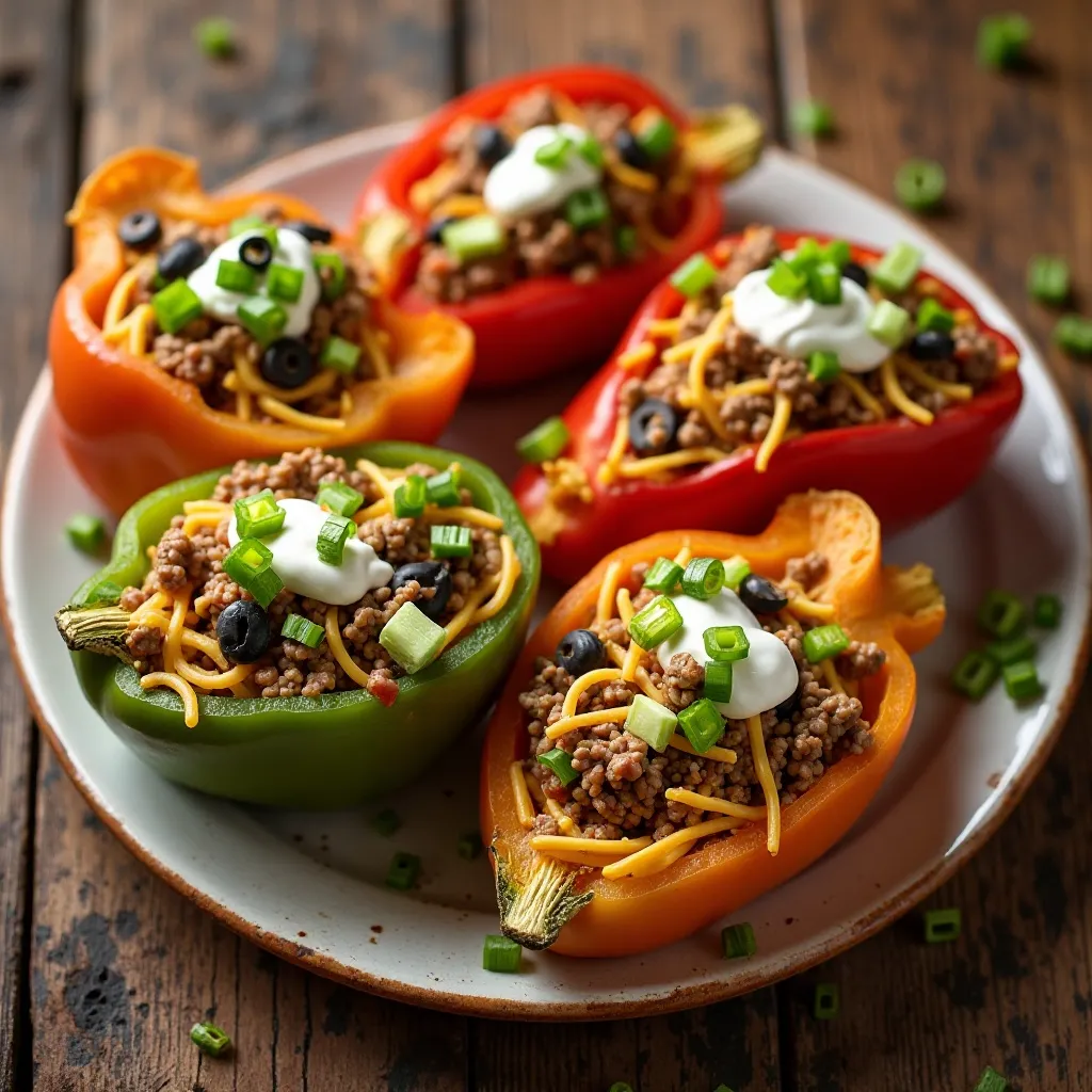 Mini Bell Pepper Nachos