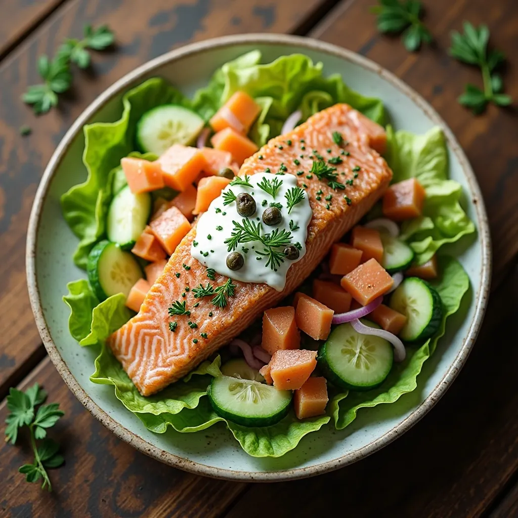 Salmon and Cucumber Salad