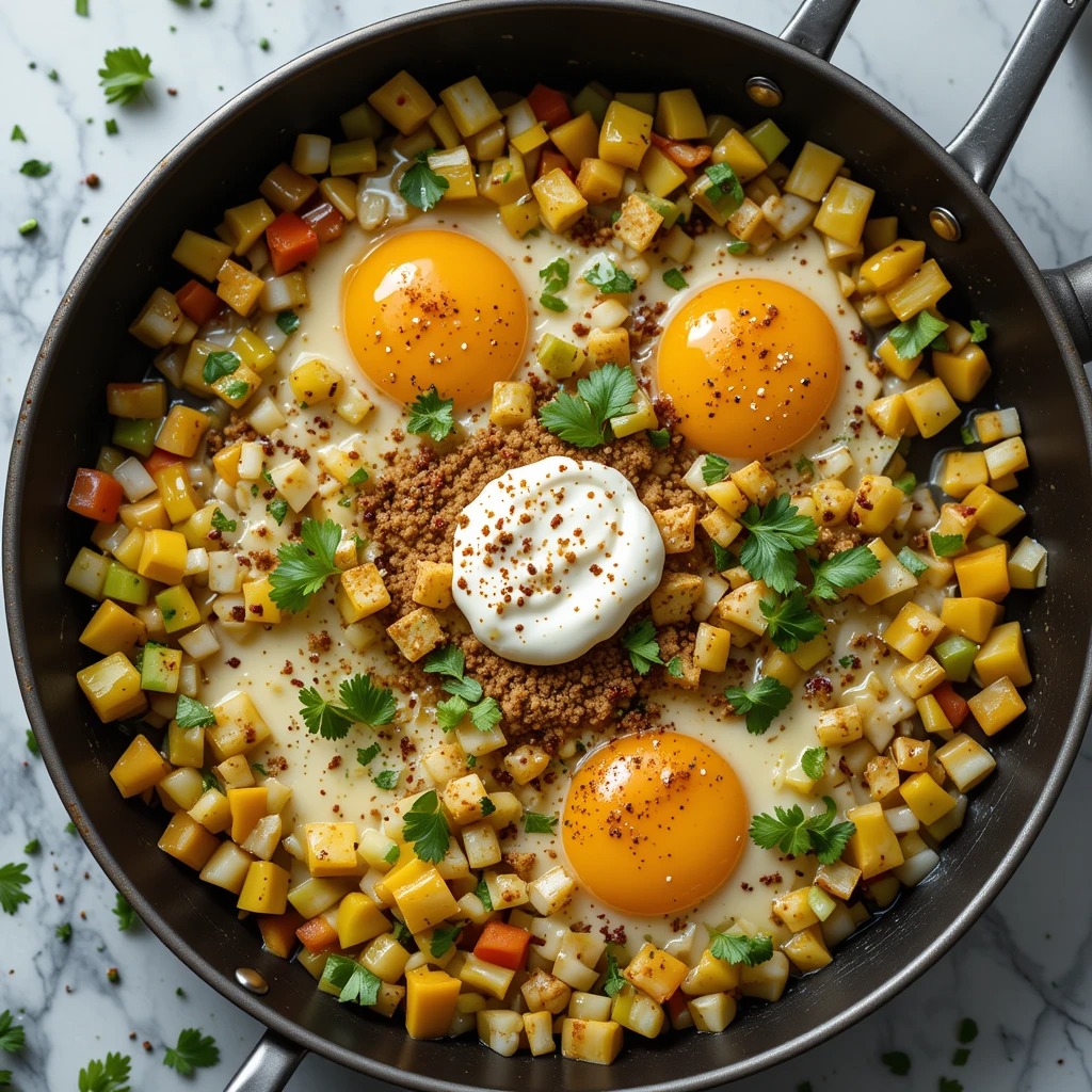 Spiced Egg Scramble with Vegetables