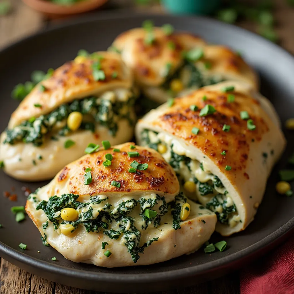 Spinach Artichoke Stuffed Chicken
