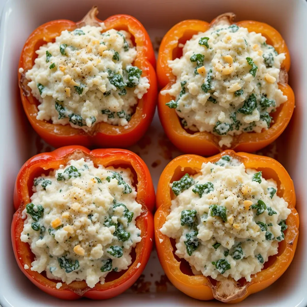 Stuffed Bell Peppers with Ricotta