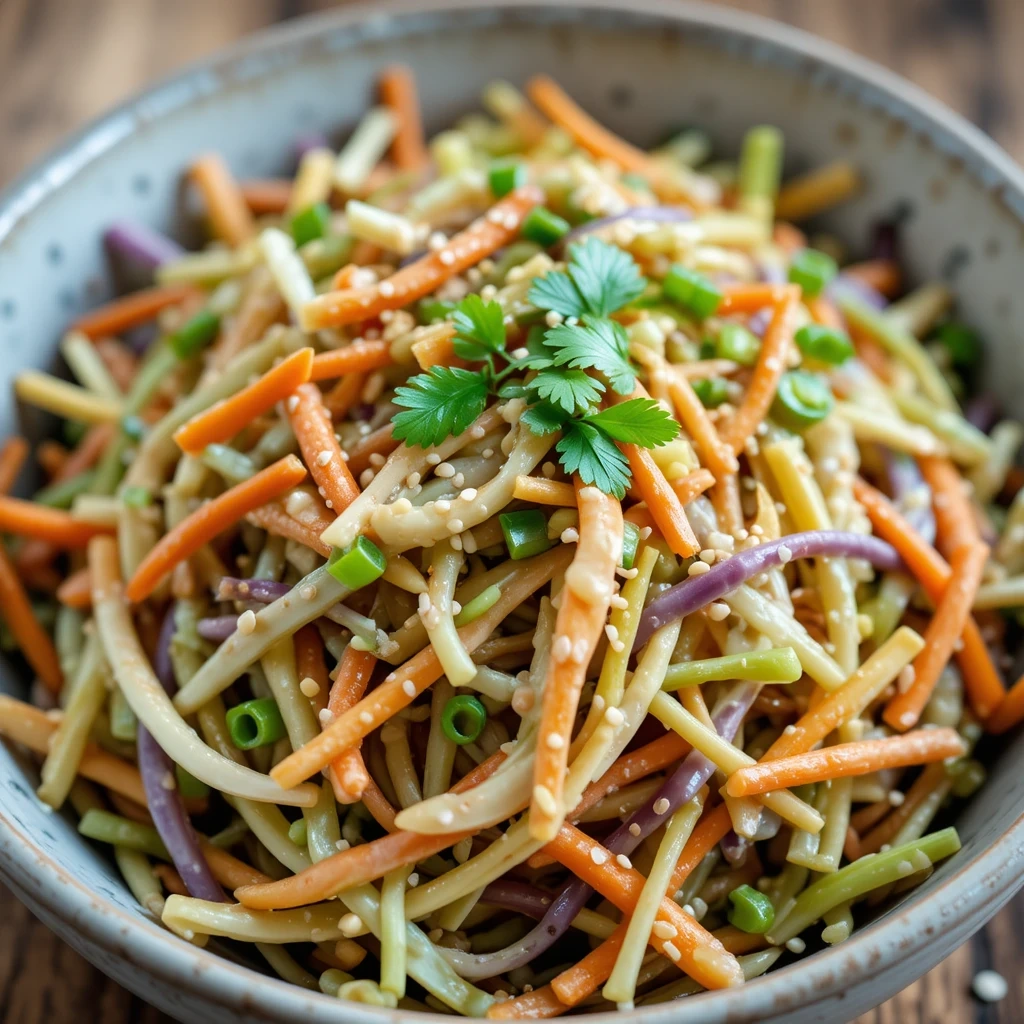 Asian-Inspired Sesame Coleslaw
