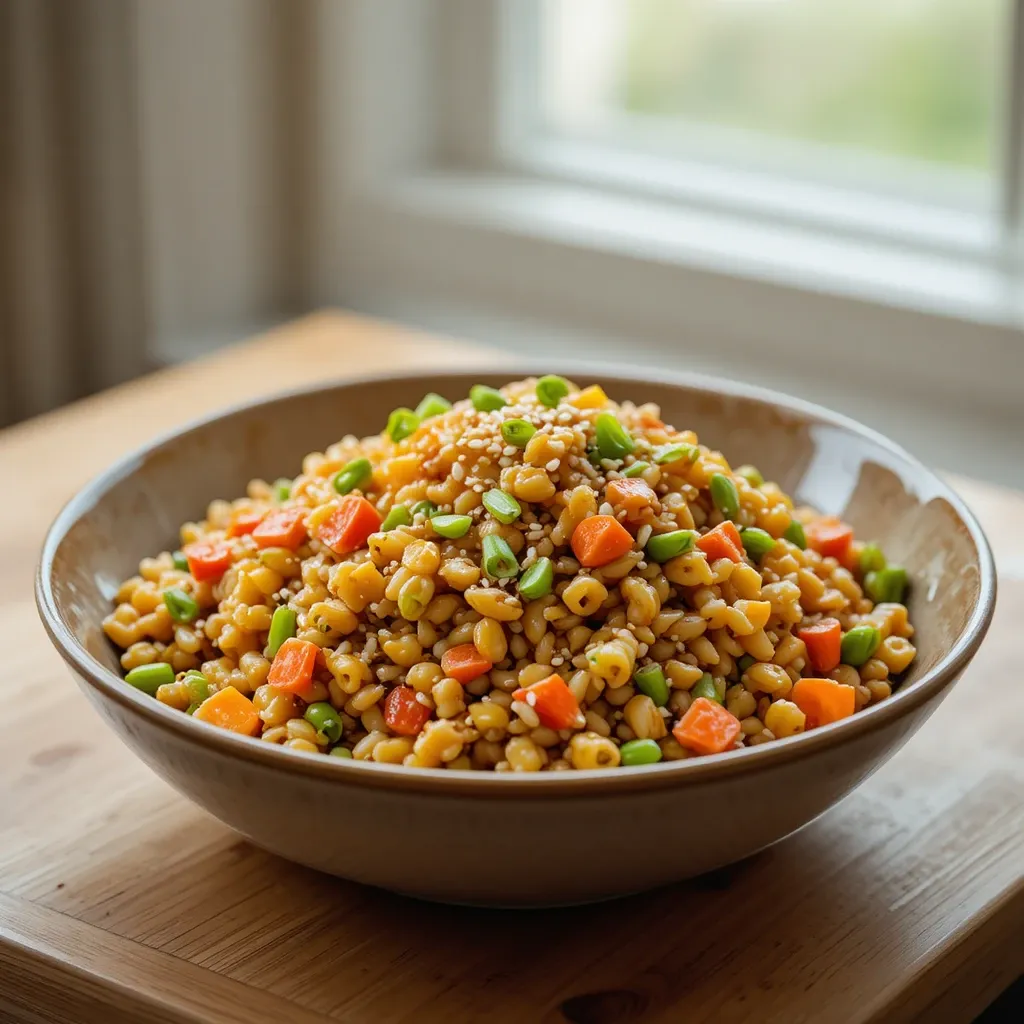 Asian-Inspired Sesame Ginger Orzo