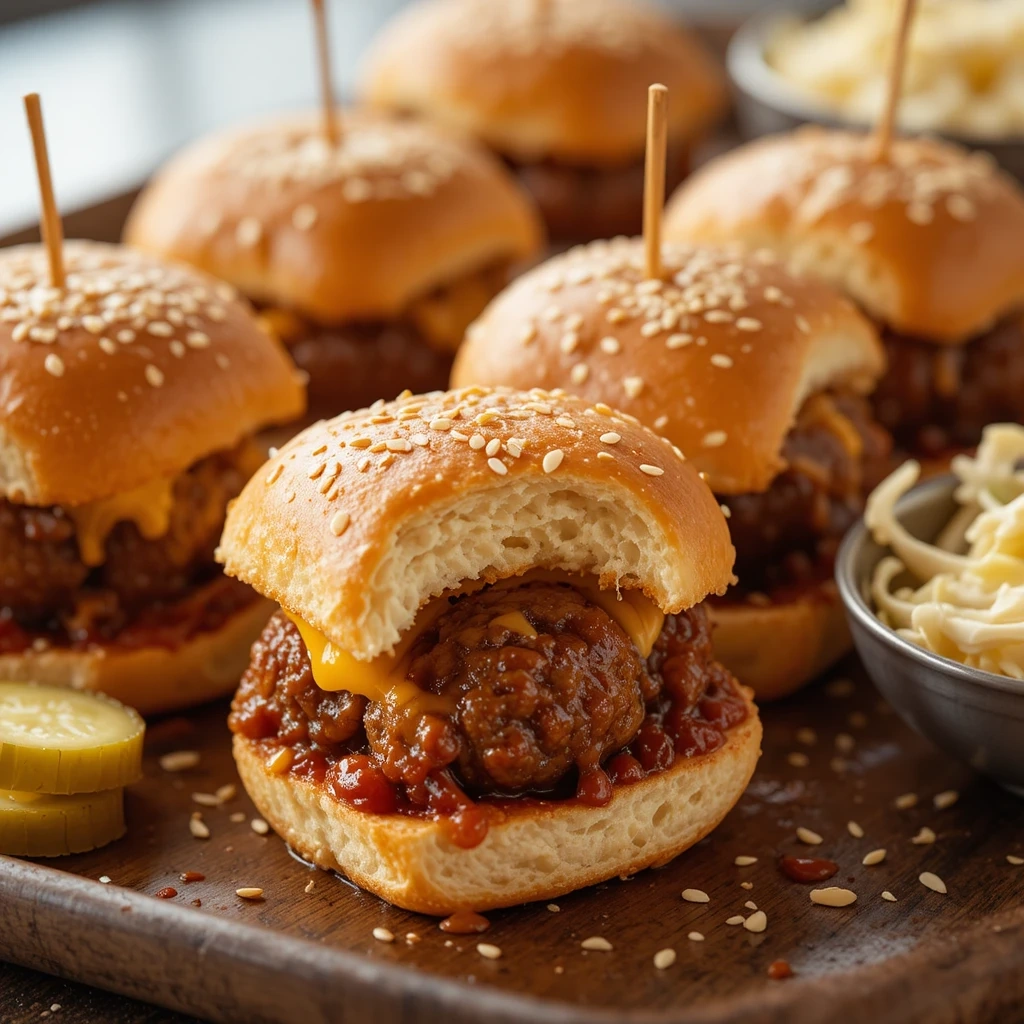 BBQ Meatball Sliders