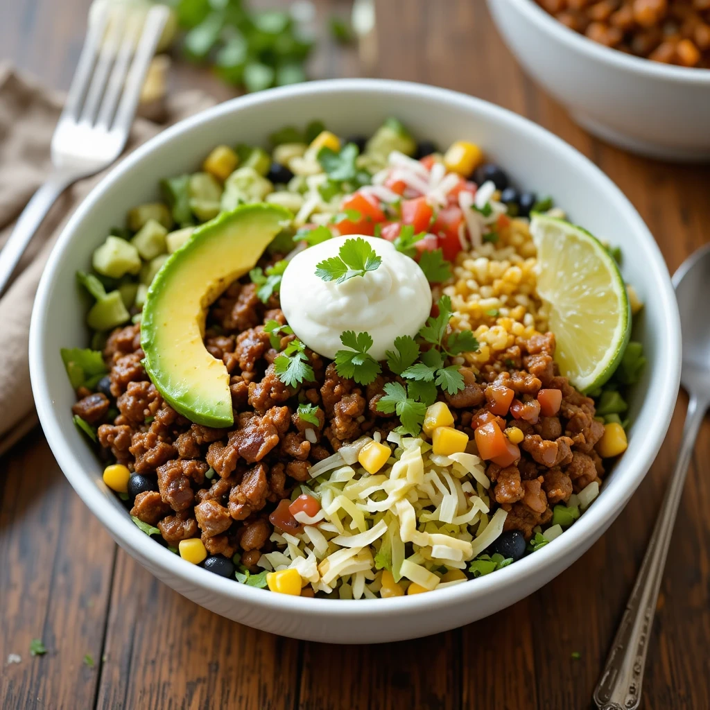 Beef Burrito Bowls