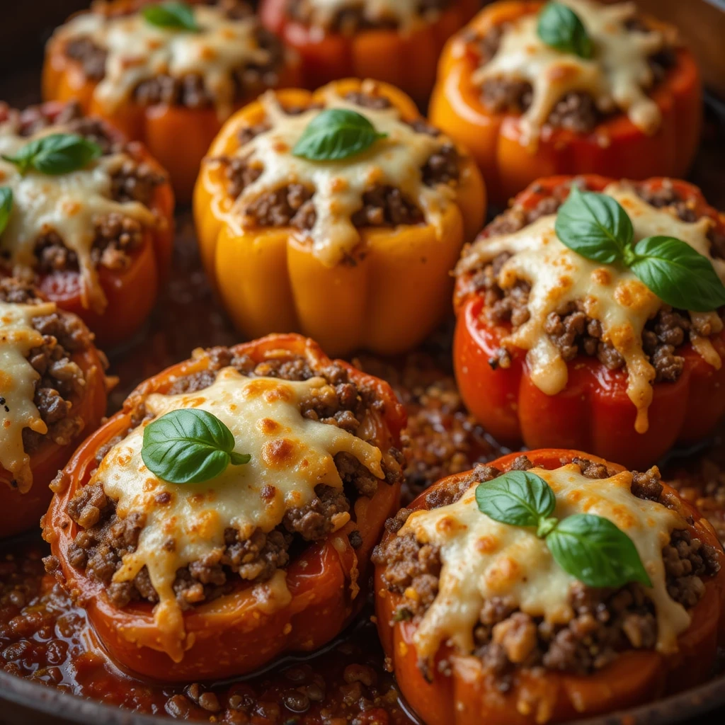Beef Stuffed Peppers
