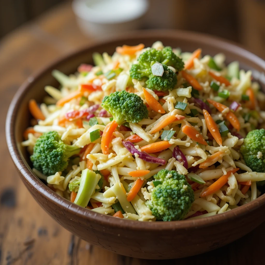 Broccoli Slaw with Apple Cider Vinaigrette