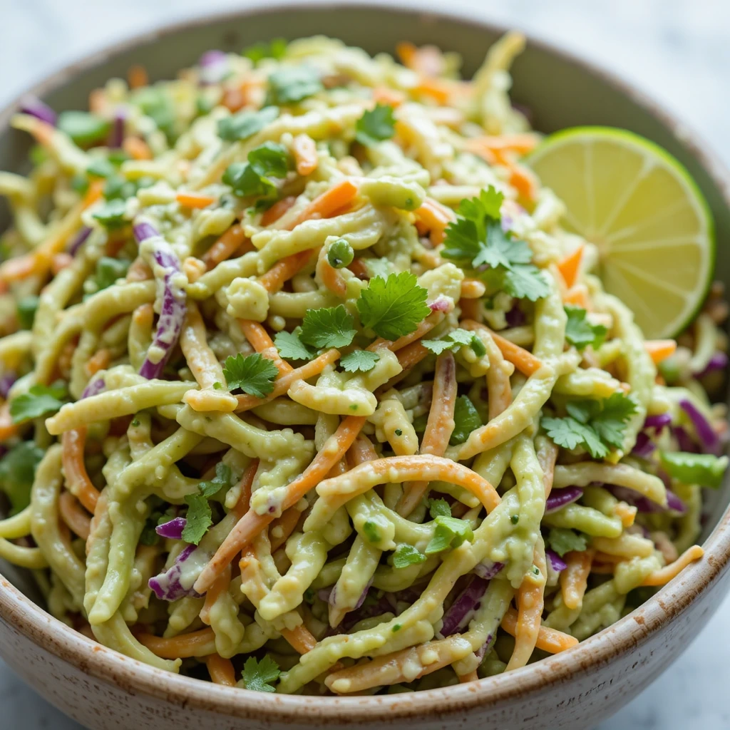 Creamy Avocado-Lime Coleslaw