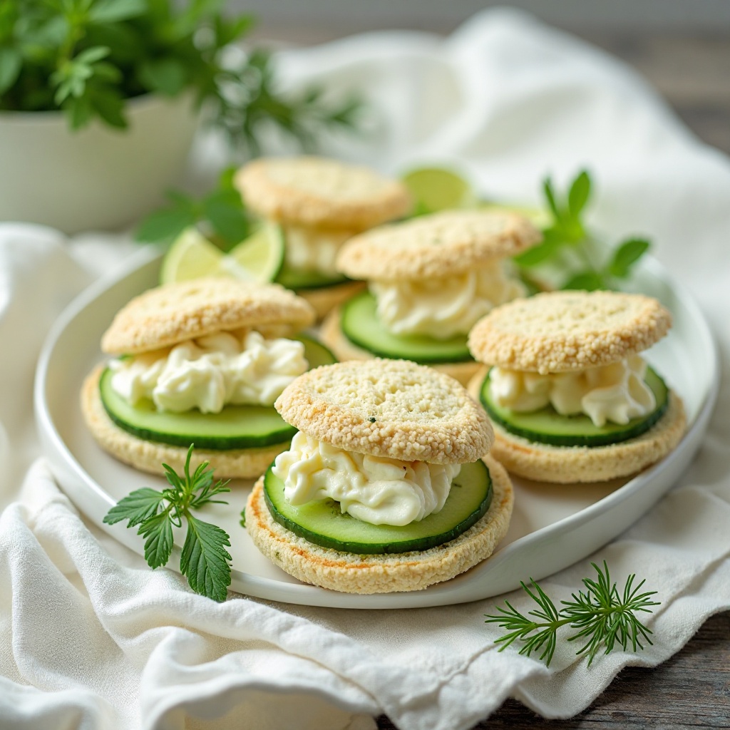Cucumber Cream Cheese Sandwiches