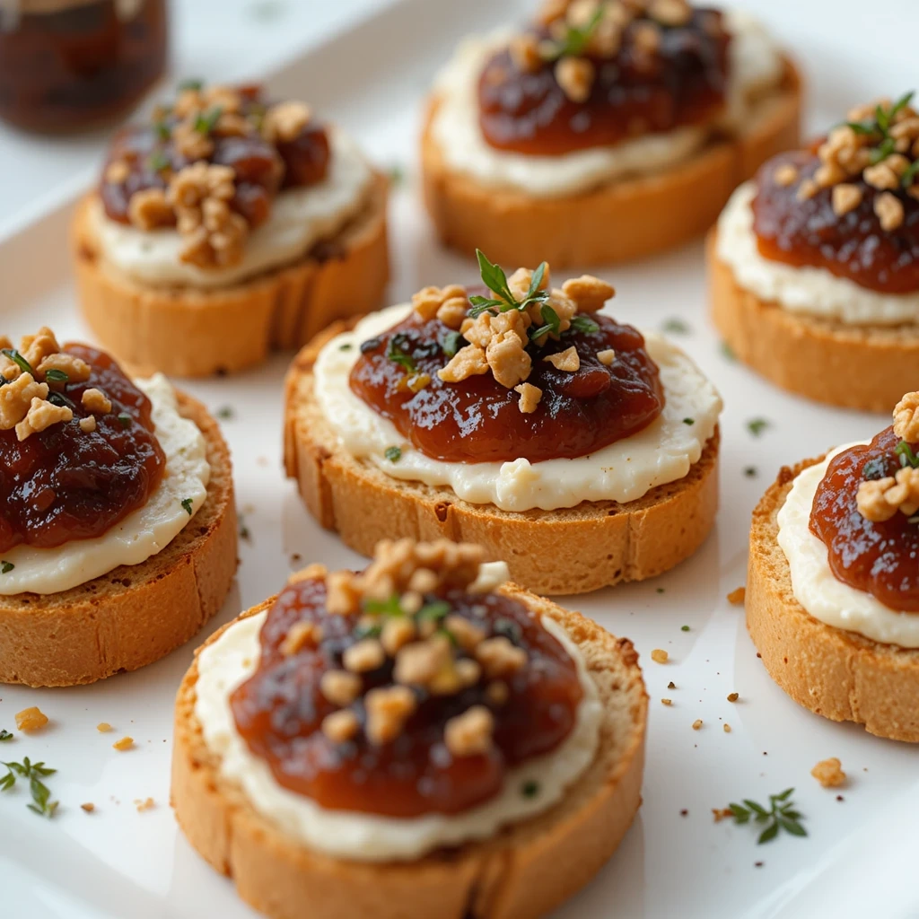 Goat Cheese and Fig Crostini