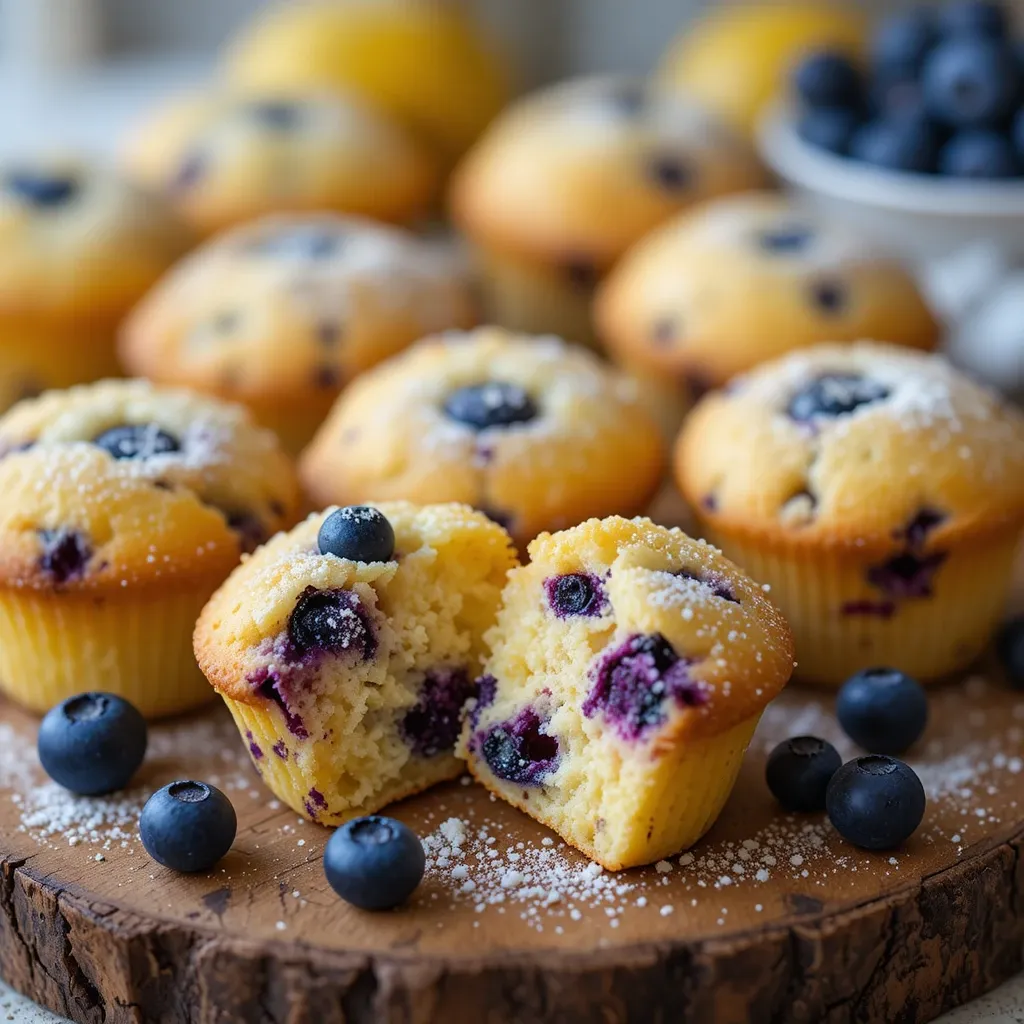 Lemon Blueberry Mini Muffins