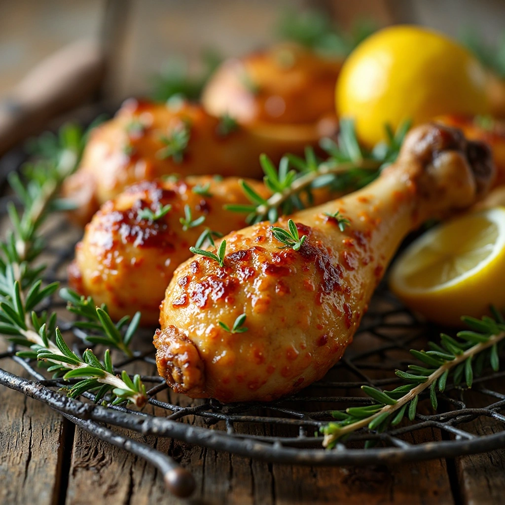 Lemon Herb Baked Chicken Drumsticks