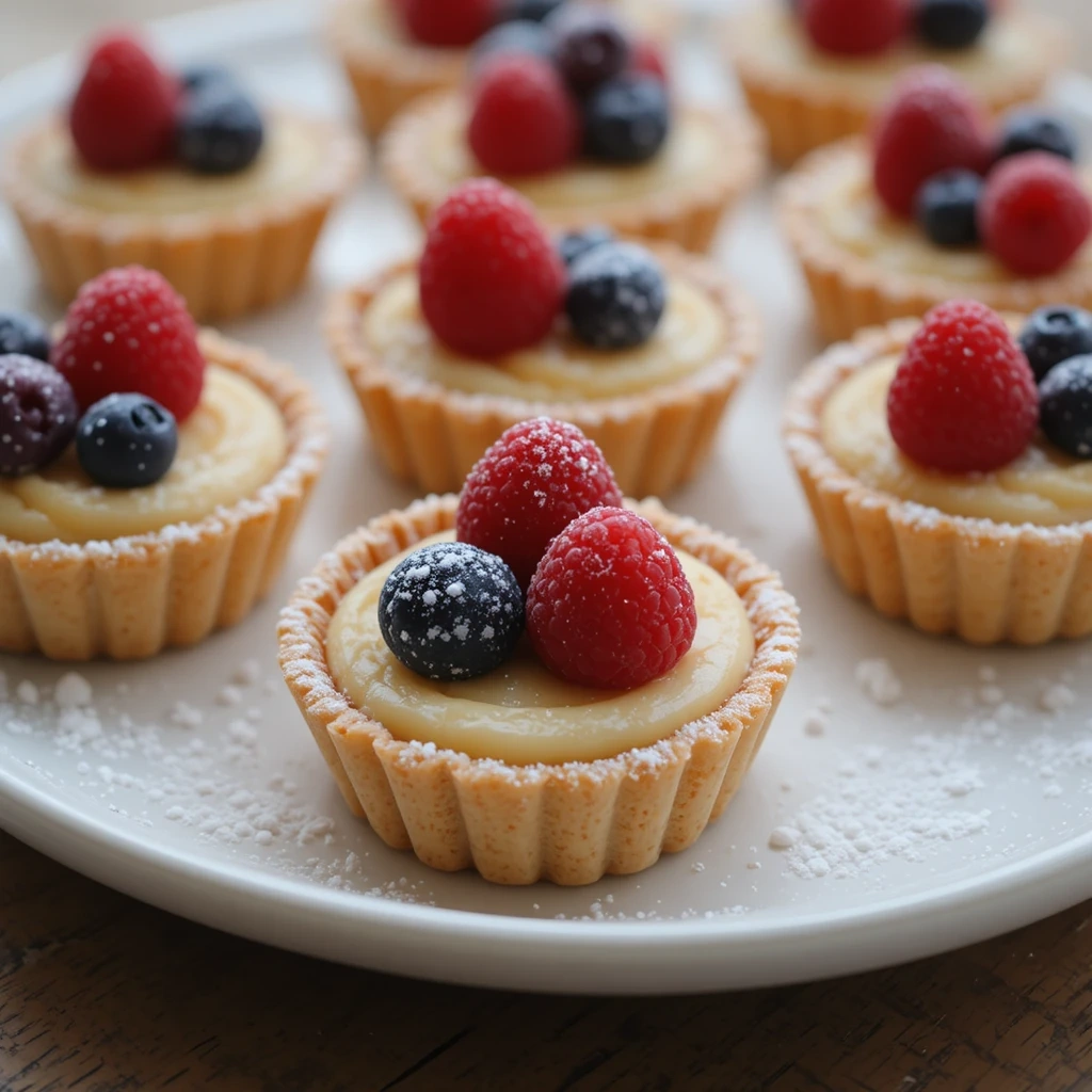 Lemon Tart Bites with Fresh Berries