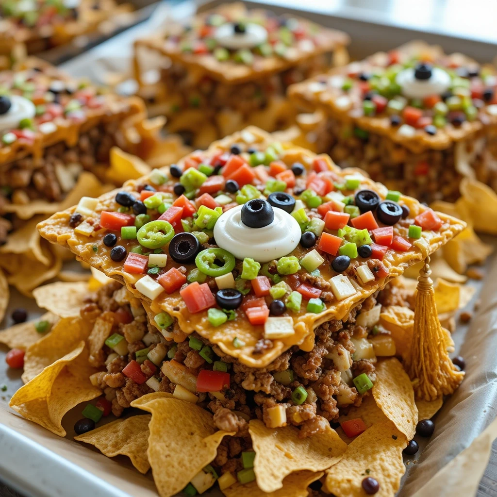 Loaded Graduation Cap Nachos