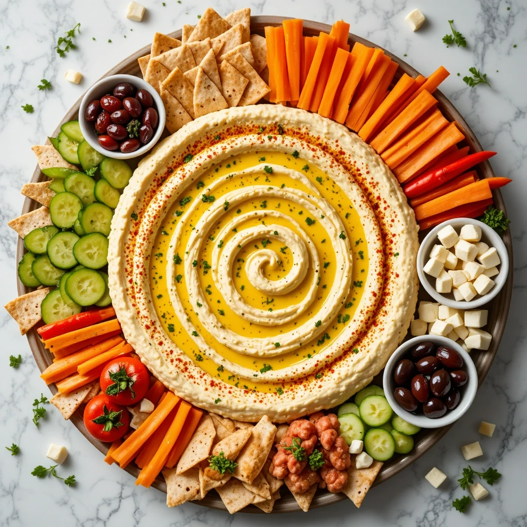 Mediterranean Hummus Platter