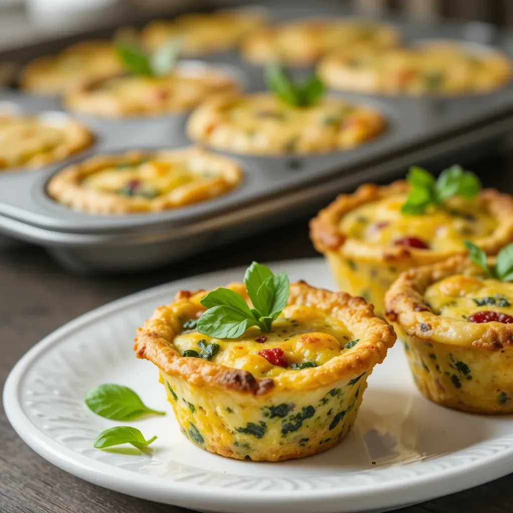 Mini Quiche Bites with Spinach and Feta
