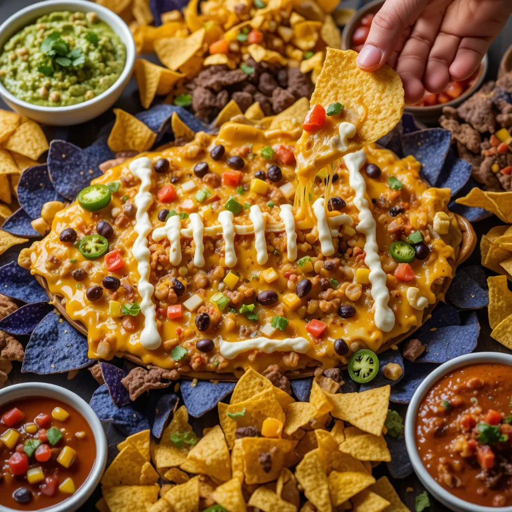 Nacho Stadium Charcuterie Board